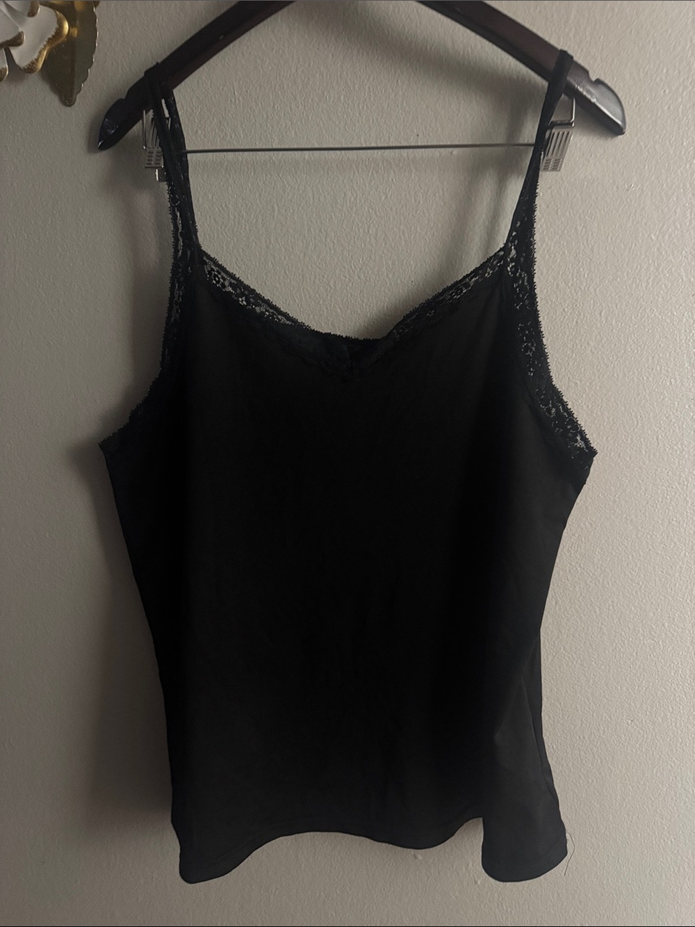 Classic Black Lace-Edge Camisole
